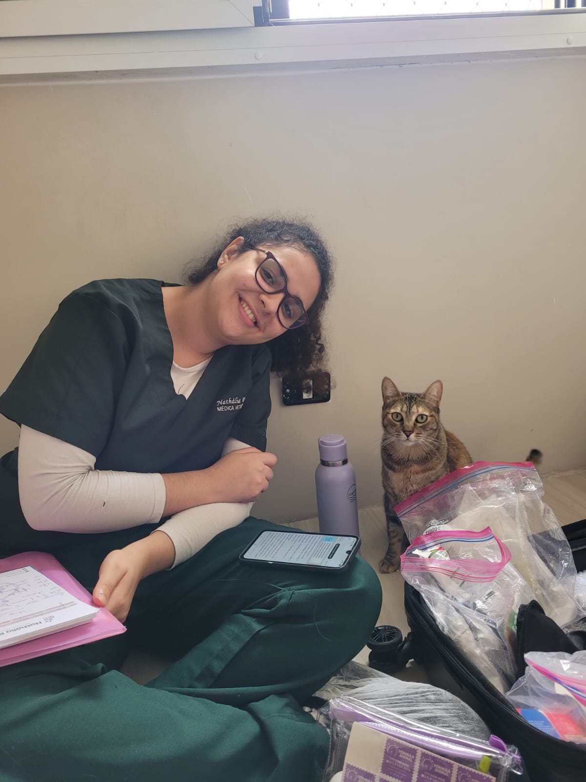 Atendimento felino domiciliar da Dra. Nathália Ribeiro